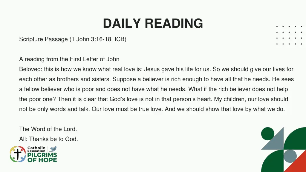 daily reading
