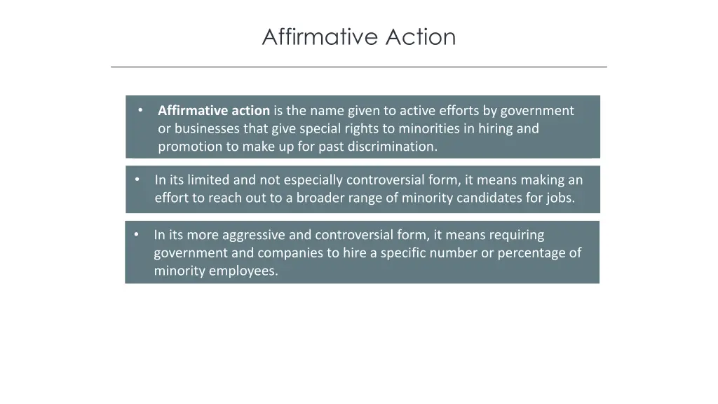 affirmative action