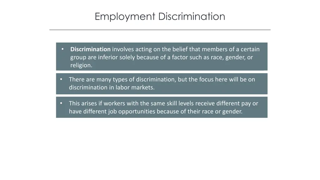 employment discrimination