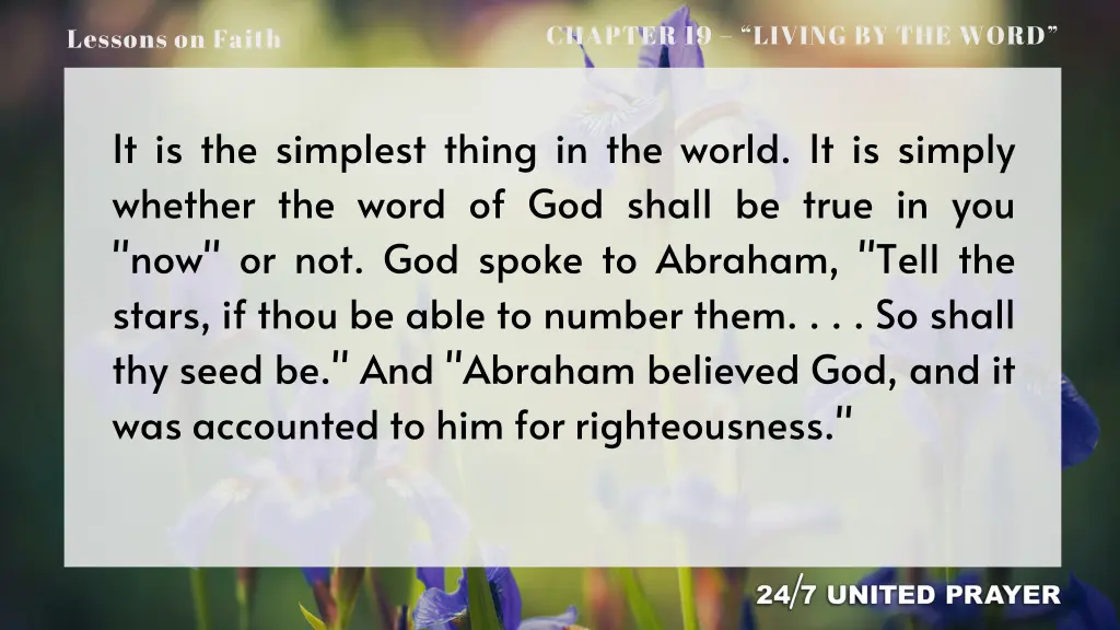 chapter 19 living by the word 10