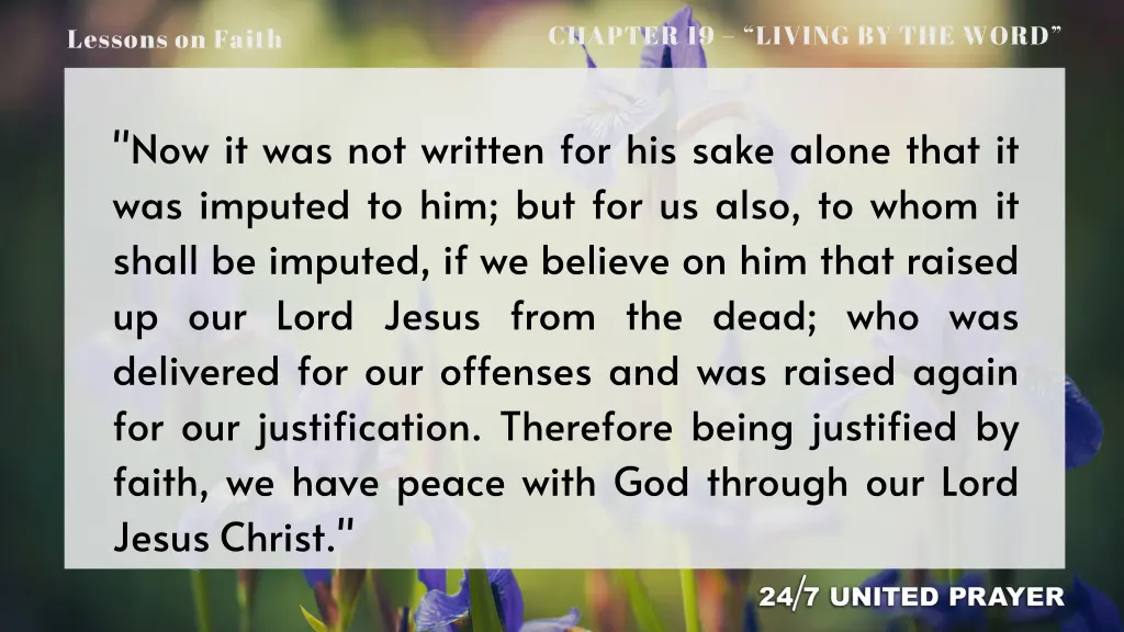 chapter 19 living by the word 11