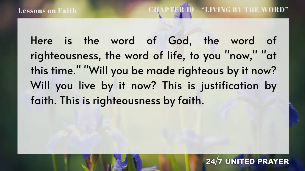 chapter 19 living by the word 9