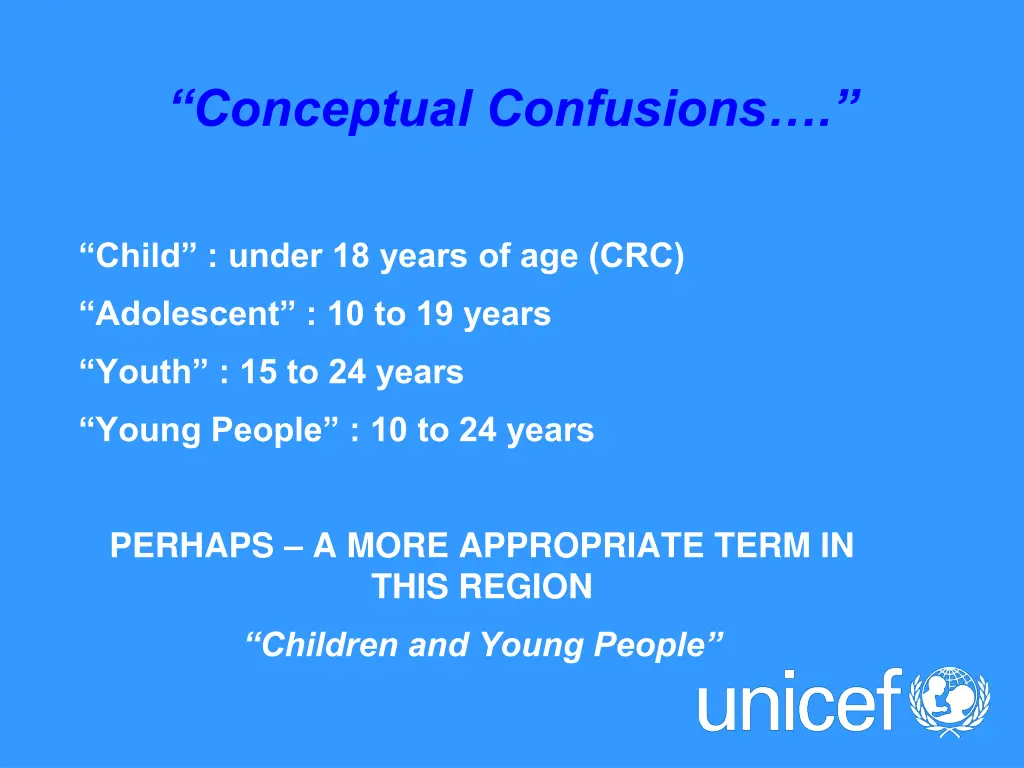 conceptual confusions