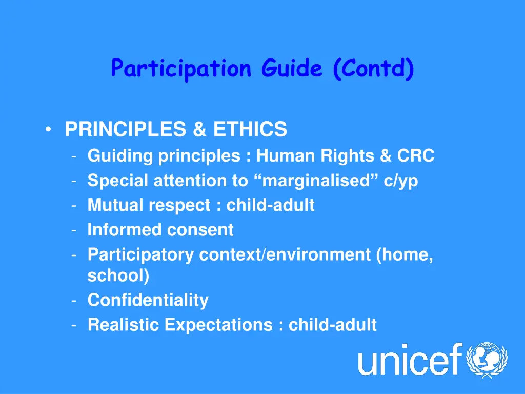 participation guide contd