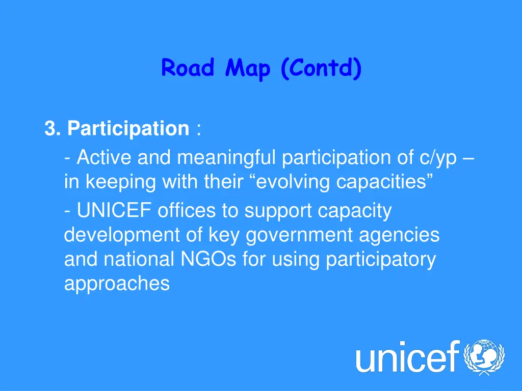 road map contd 1