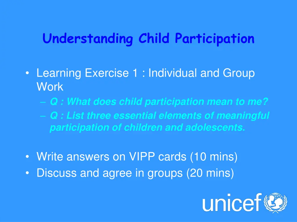 understanding child participation