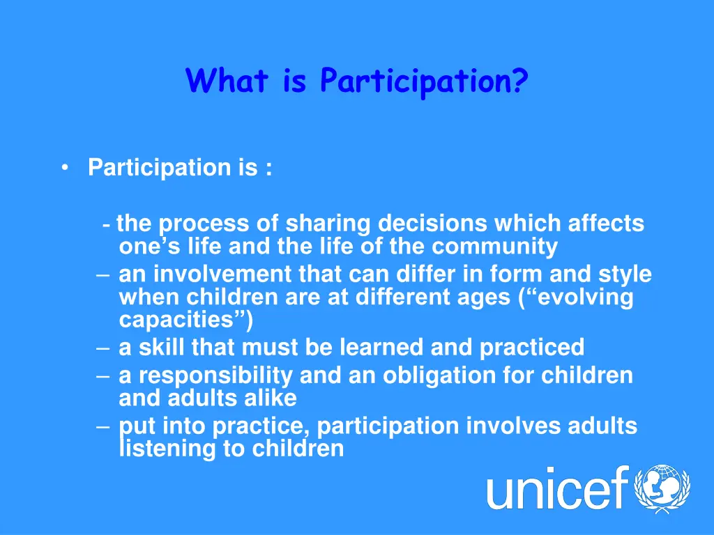 what is participation