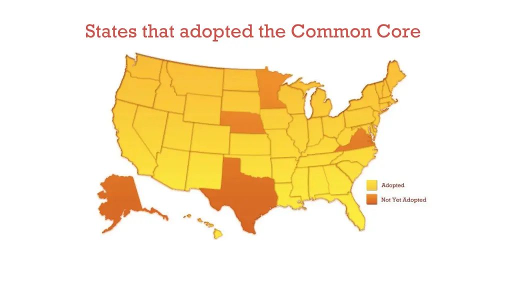 states that adopted the common core