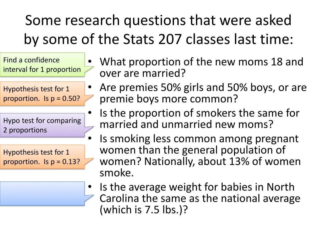 some research questions that were asked by some 3