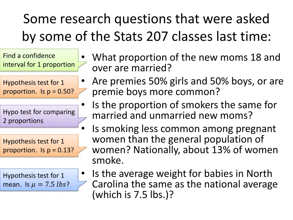 some research questions that were asked by some 4