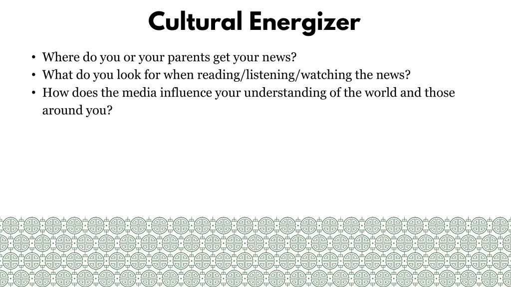 cultural energizer