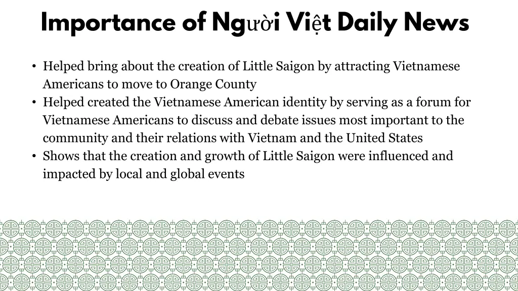 importance of ng i vi t daily news