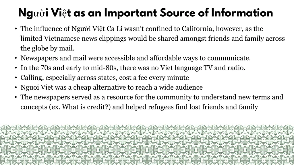 ng i vi t as an important source of information