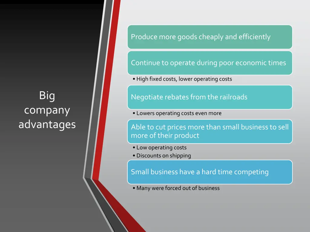 produce more goods cheaply and efficiently