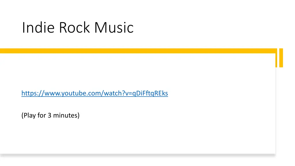 indie rock music