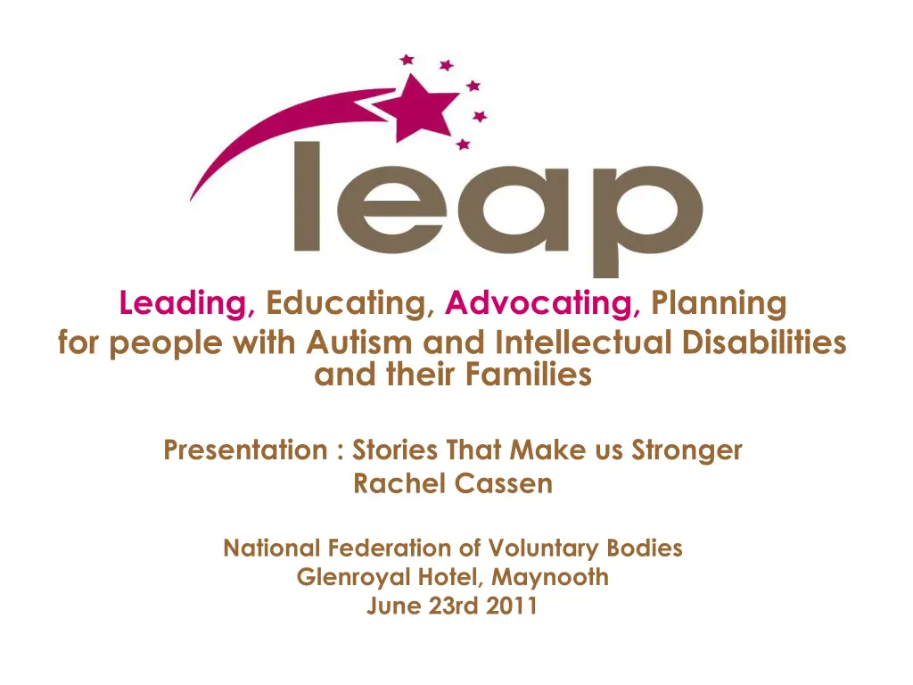 leading educating advocating planning for people