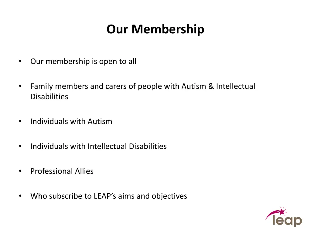 our membership