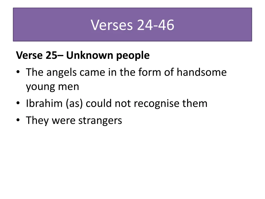 verses 24 46