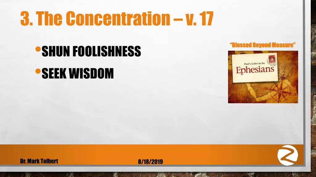 3 the concentration v 17 shun foolishness seek
