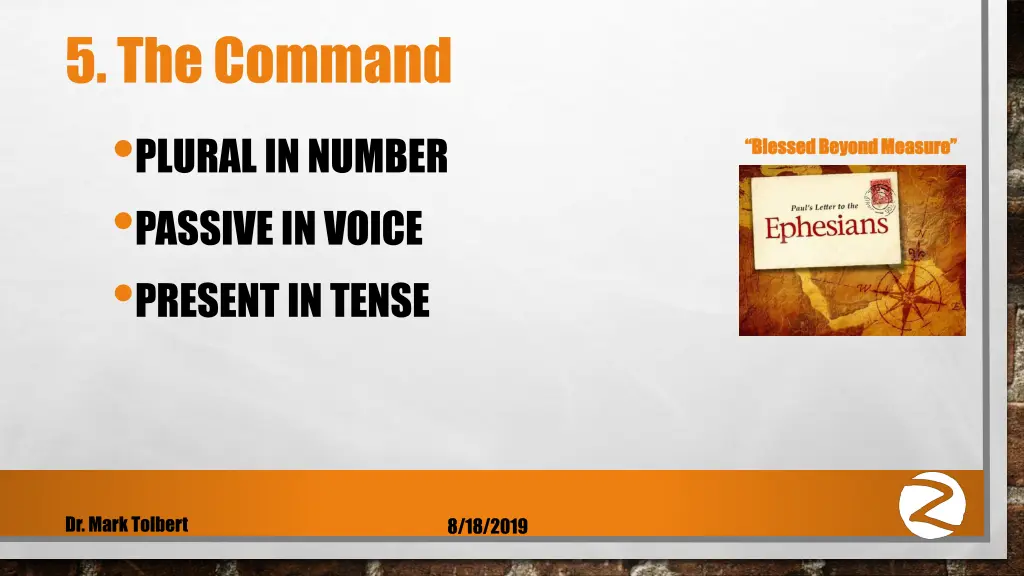 5 the command plural in number passive in voice