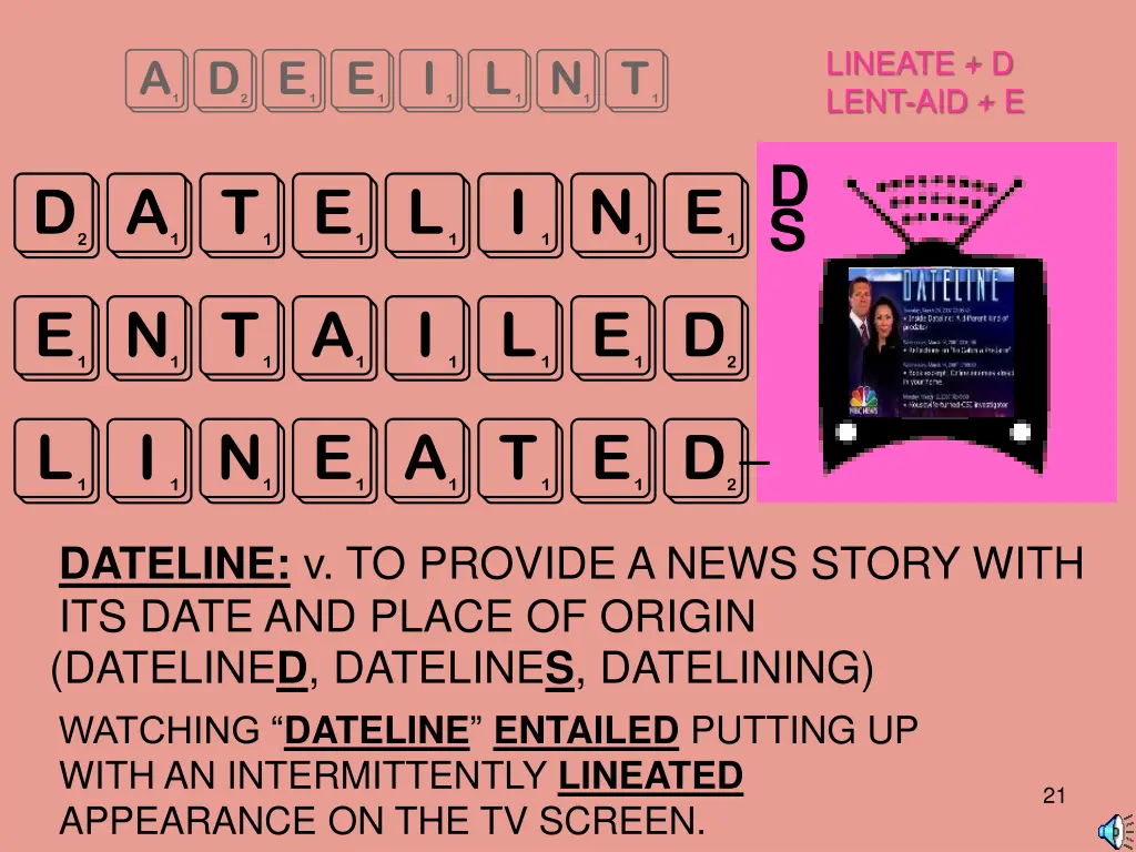 lineate d lent aid e