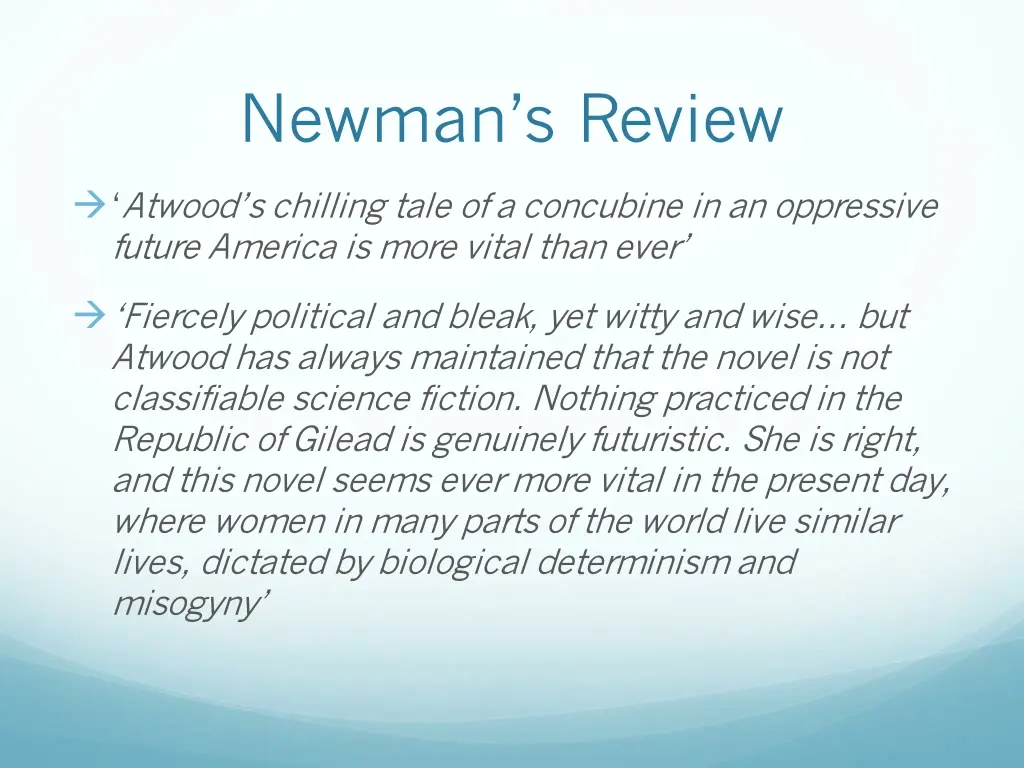 newman s review
