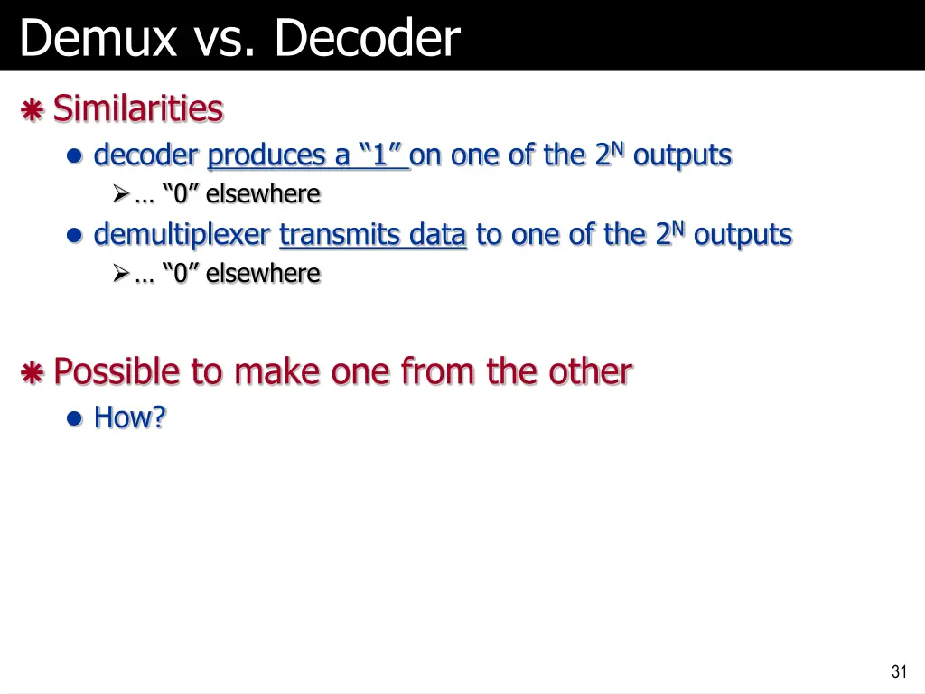 demux vs decoder