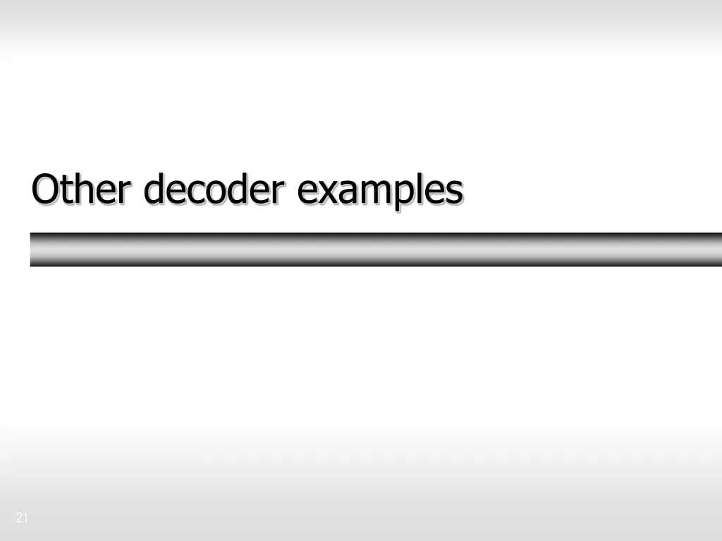 other decoder examples
