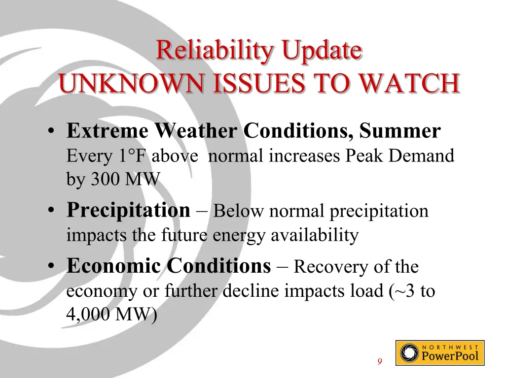 reliability update unknown issues to watch