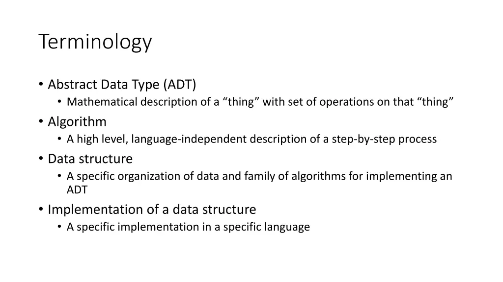 terminology