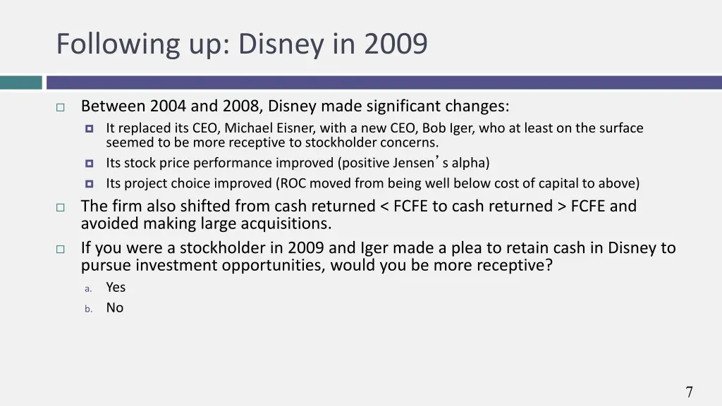 following up disney in 2009