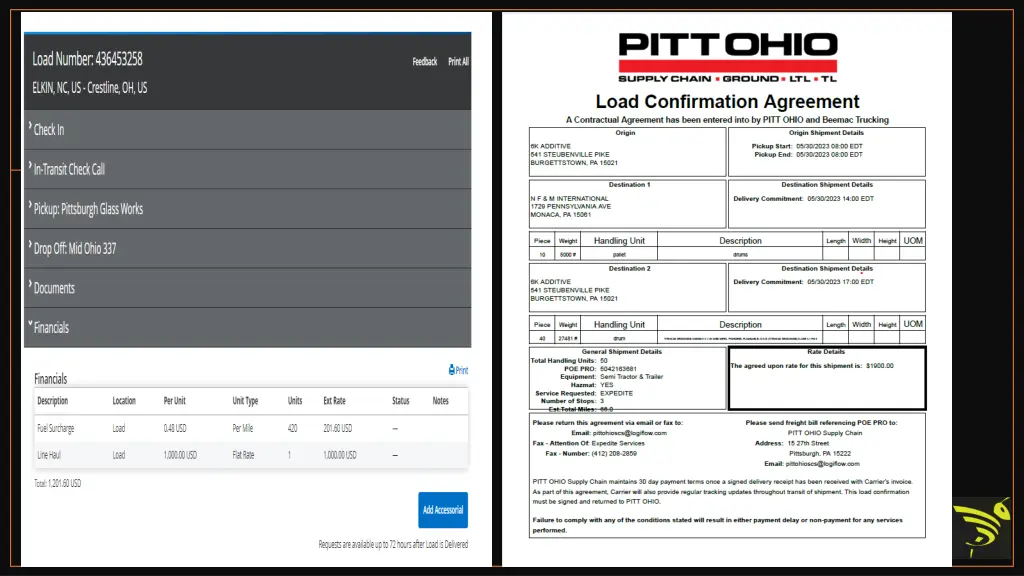 examples of rate sheets 1