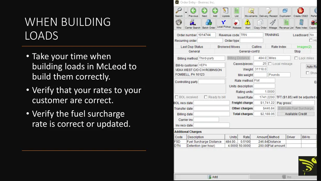when building loads