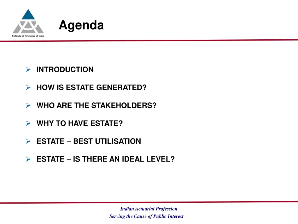 agenda
