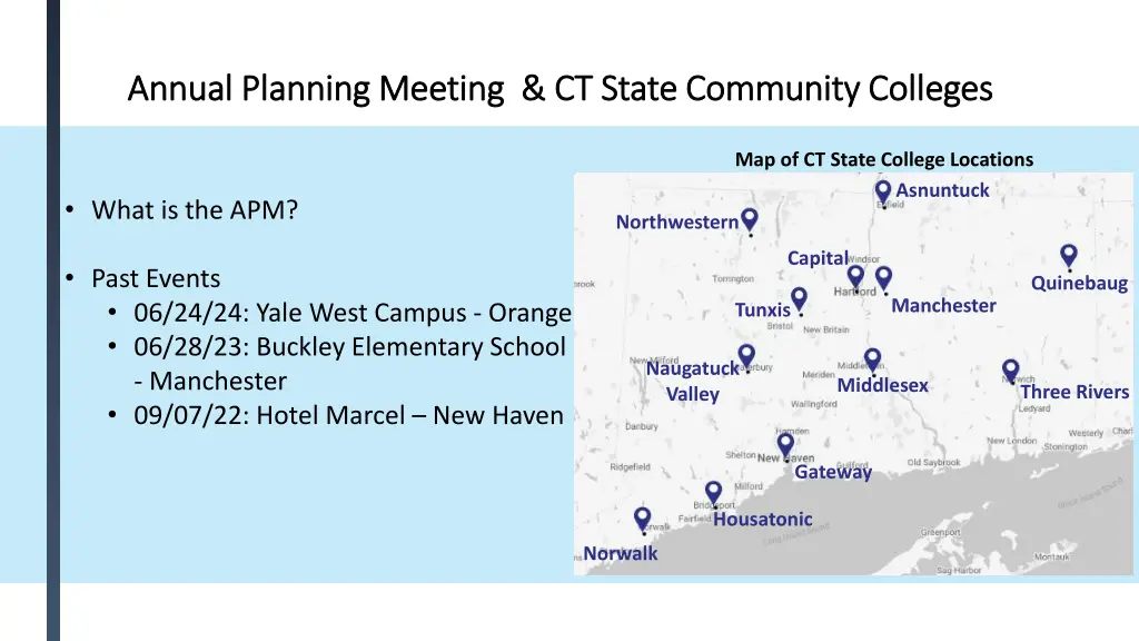 annual planning meeting ct state community