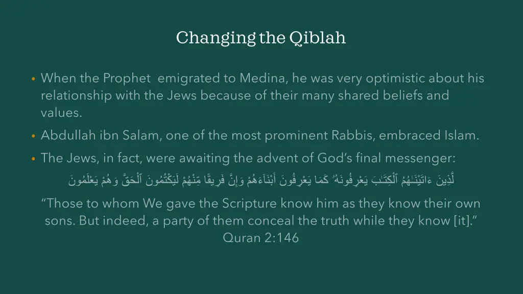 changing the qiblah 3