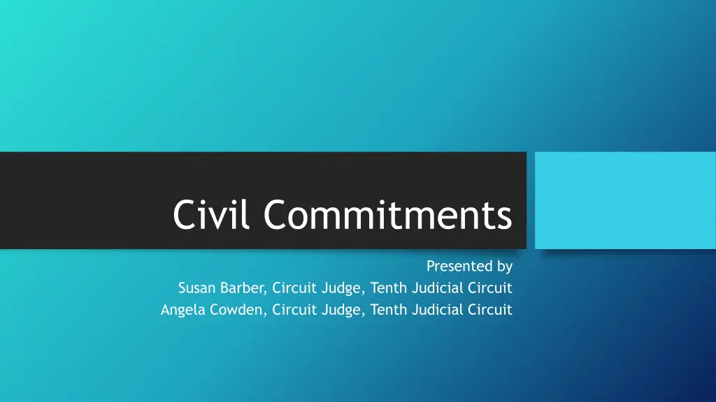 civil commitments