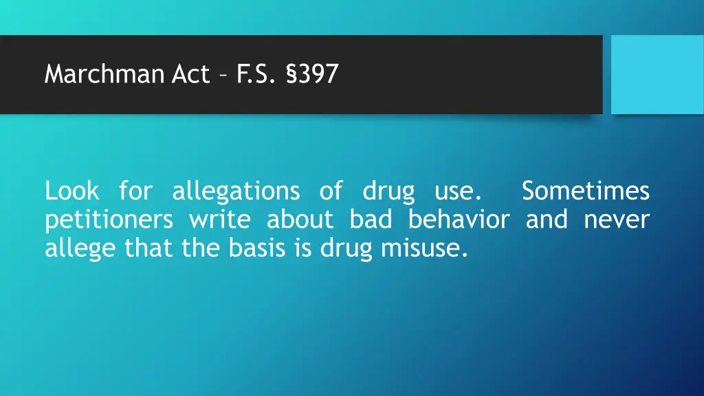 marchman act f s 397