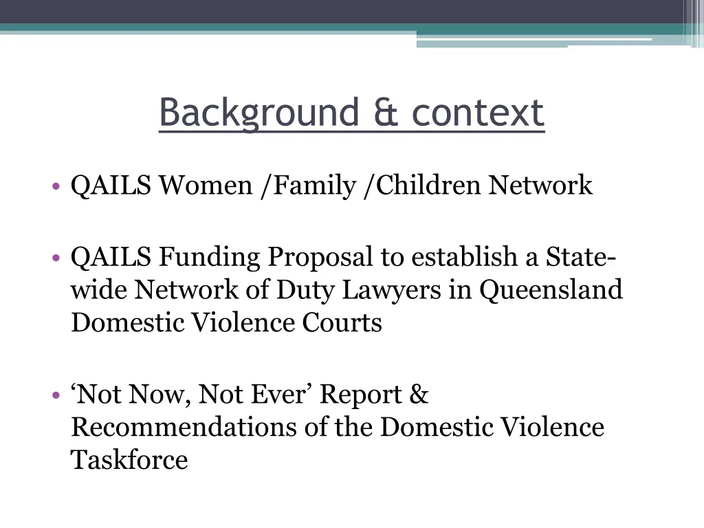 background context