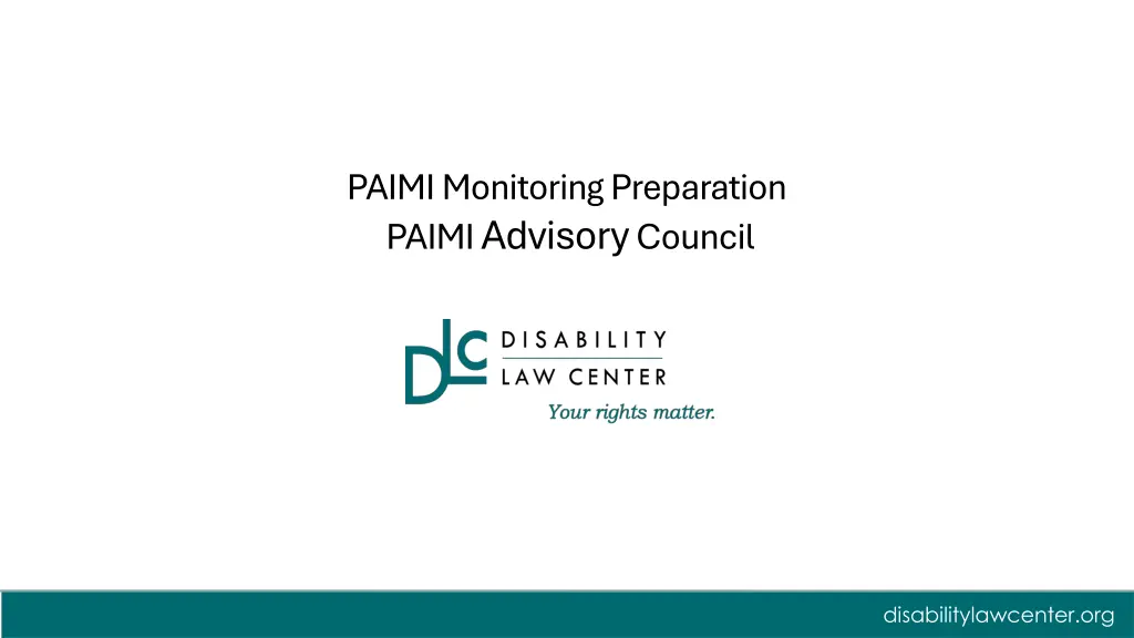 paimi monitoring preparation paimi advisory