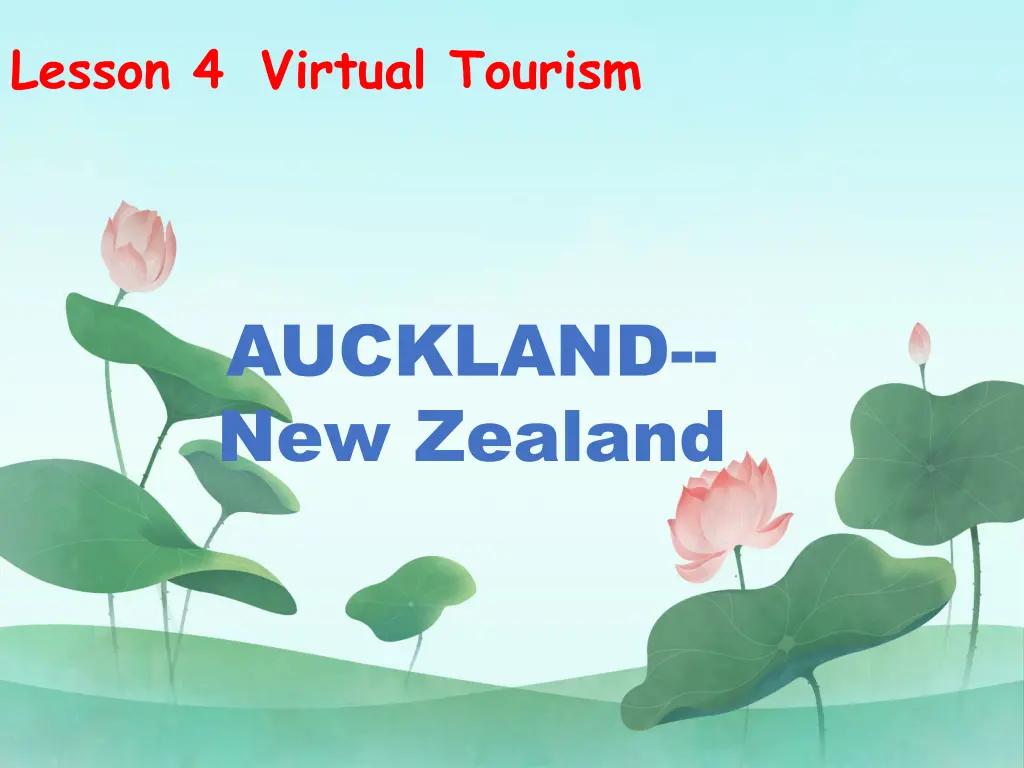 lesson 4 virtual tourism