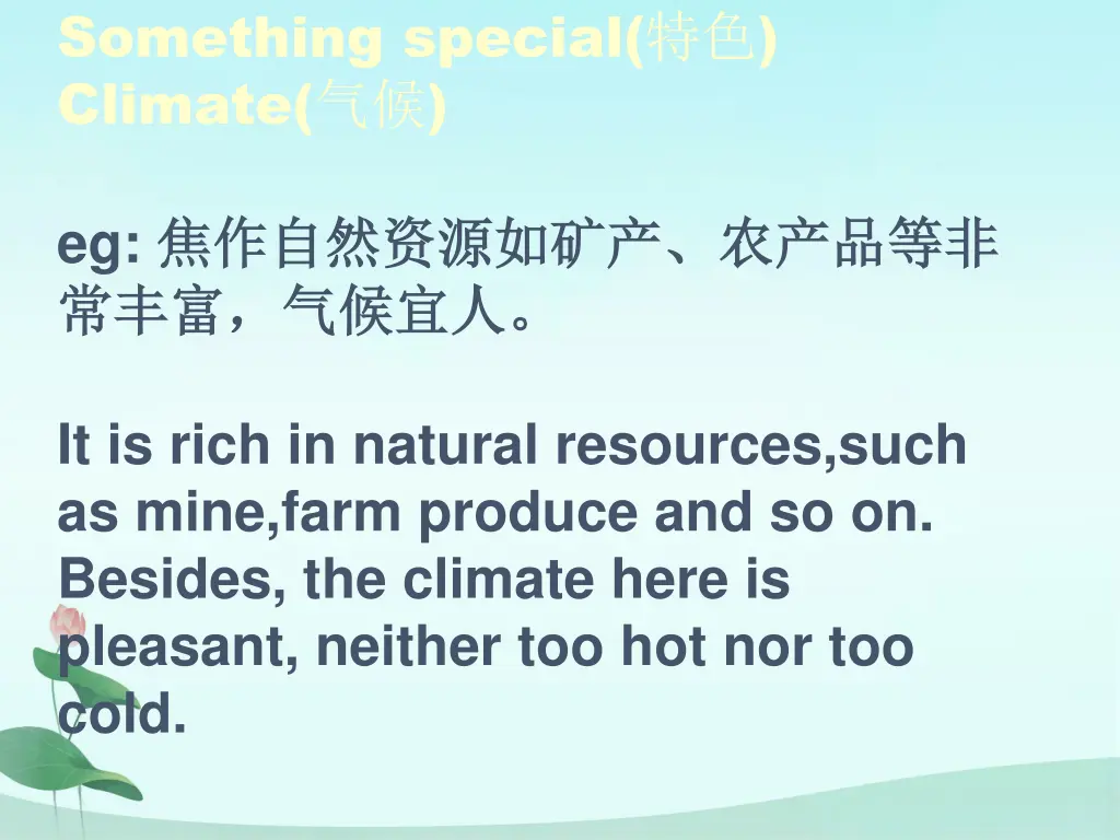 something special climate