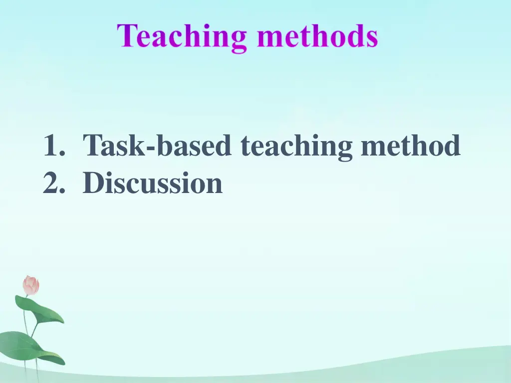 teaching methods
