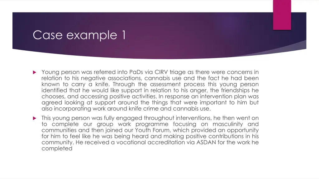 case example 1