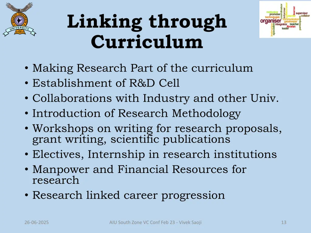 linking through curriculum