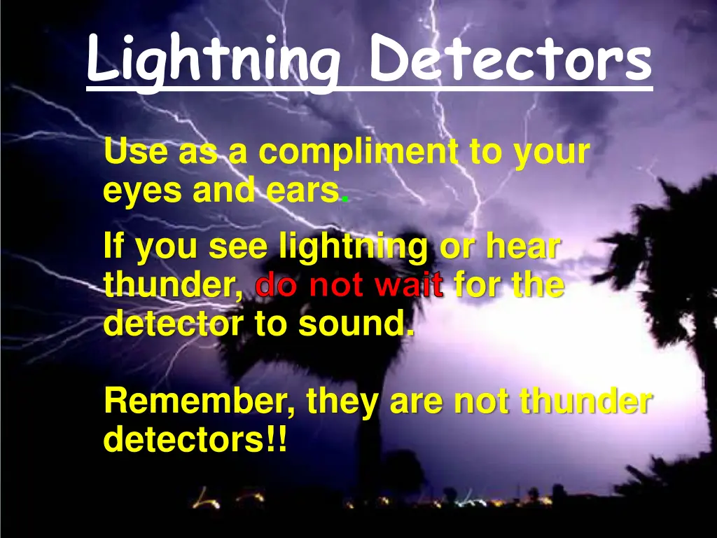 lightning detectors