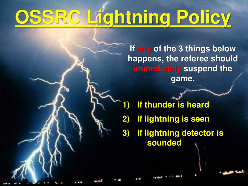 ossrc lightning policy