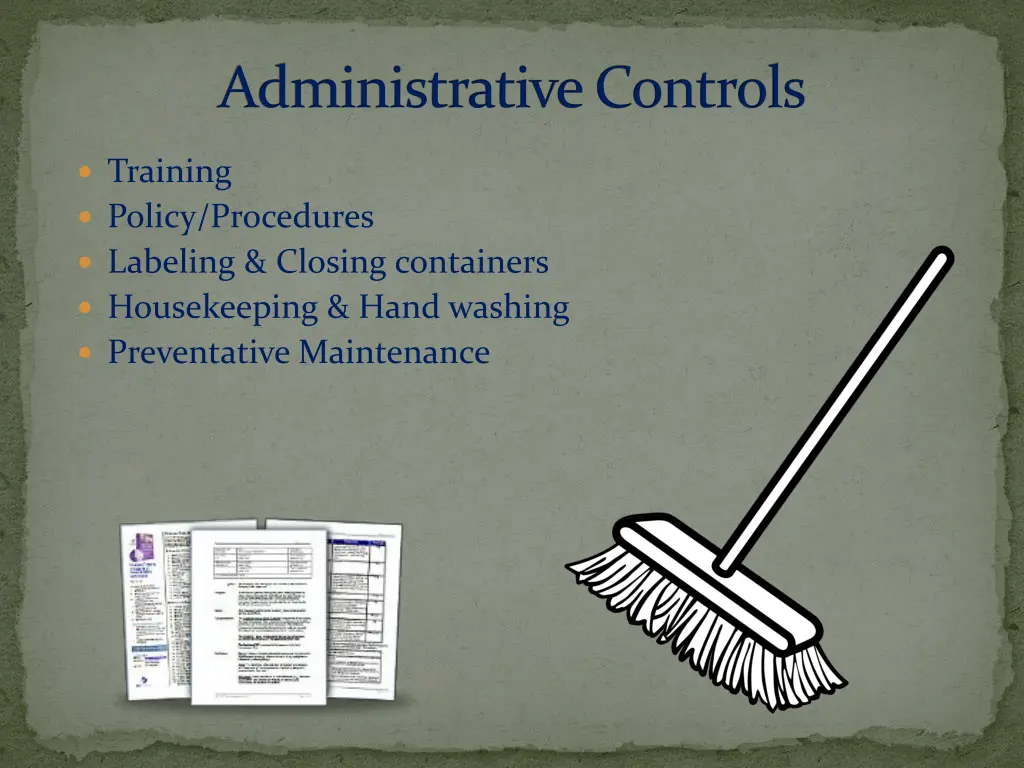 administrative controls