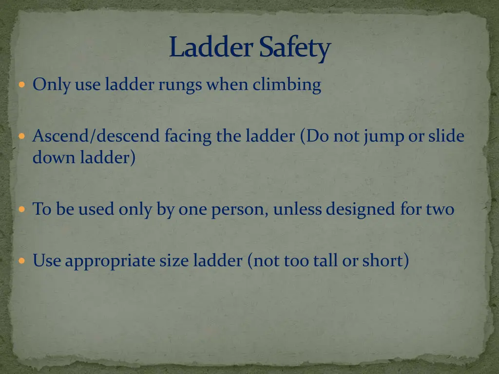ladder safety 1