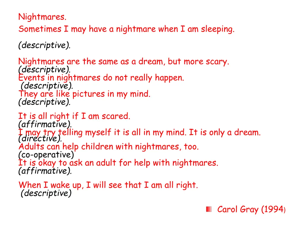 nightmares sometimes i may have a nightmare when